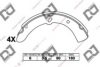 DJ PARTS BS1275 Brake Shoe Set